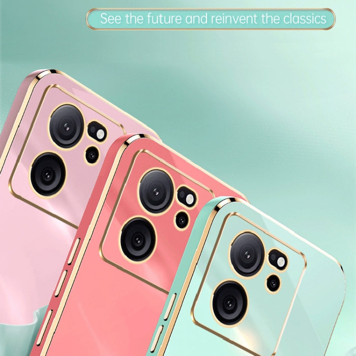 XINLI Straight Edge 6D Electroplate TPU Funda para teléfono, For Xiaomi Redmi Note 12S 4G, For Xiaomi Redmi Note 12 Pro 4G, For Xiaomi Redmi Note 12 Turbo, For Xiaomi Civi 3 5G, For Xiaomi Poco C55 4G, For Xiaomi Redmi Note 12 5G Global