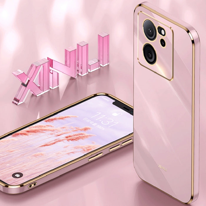 XINLI Straight Edge 6D Electroplate TPU Funda para teléfono, For Xiaomi Redmi Note 12S 4G, For Xiaomi Redmi Note 12 Pro 4G, For Xiaomi Redmi Note 12 Turbo, For Xiaomi Civi 3 5G, For Xiaomi Poco C55 4G, For Xiaomi Redmi Note 12 5G Global