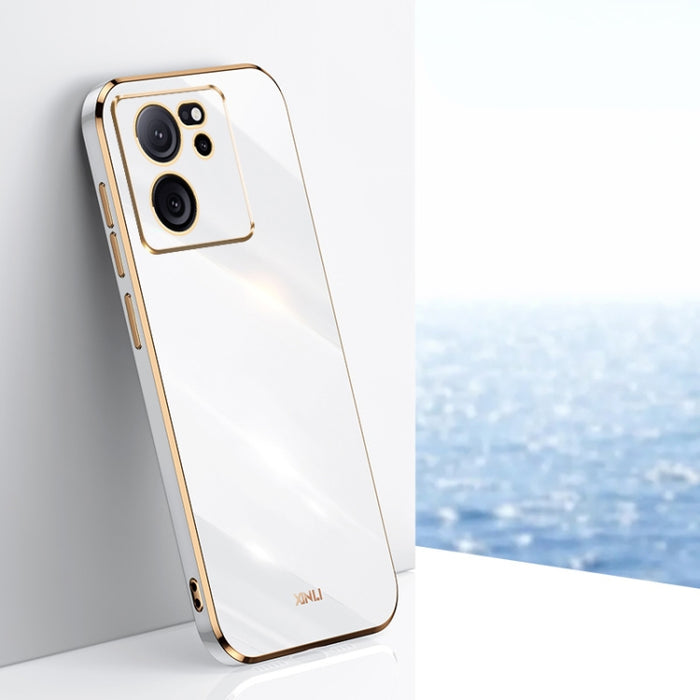 XINLI Straight Edge 6D Electroplate TPU Funda para teléfono, For Xiaomi Redmi Note 12S 4G, For Xiaomi Redmi Note 12 Pro 4G, For Xiaomi Redmi Note 12 Turbo, For Xiaomi Civi 3 5G, For Xiaomi Poco C55 4G, For Xiaomi Redmi Note 12 5G Global