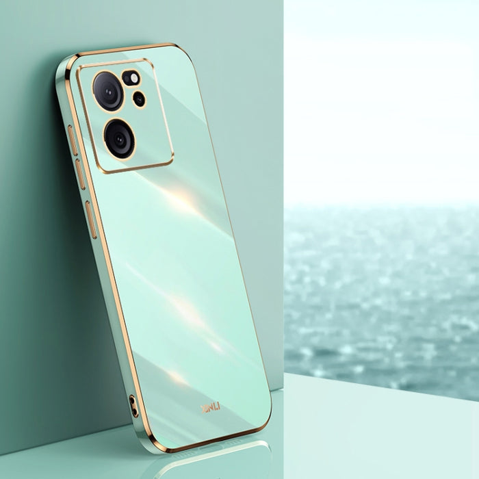 XINLI Straight Edge 6D Electroplate TPU Funda para teléfono, For Xiaomi Redmi Note 12S 4G, For Xiaomi Redmi Note 12 Pro 4G, For Xiaomi Redmi Note 12 Turbo, For Xiaomi Civi 3 5G, For Xiaomi Poco C55 4G, For Xiaomi Redmi Note 12 5G Global
