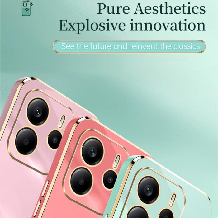 XINLI Straight Edge 6D Electroplate TPU Funda para teléfono, For Xiaomi Redmi Note 13 4G, For Xiaomi Redmi 13C 5G, For Xiaomi Redmi K70E, For Xiaomi 14 Pro, For Xiaomi 14, For Xiaomi Redmi Note 13 5G, For Xiaomi Redmi 13C 4G, For Xiaomi Redmi Note 13 P...