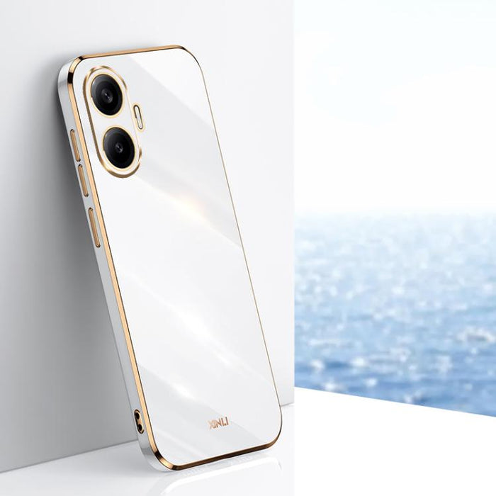 XINLI Straight Edge 6D Electroplate TPU Funda para teléfono, For Redmi 15 5G Global/15 4G SEA 169.5, For Redmi 15 5G / 4G EU 171mm, For Redmi A5 4G 171.7mm / Poco C71, For Redmi Turbo 4 Pro, For Redmi Note 14 Pro 4G Global, For Redmi Note 14 4G 163.25m...