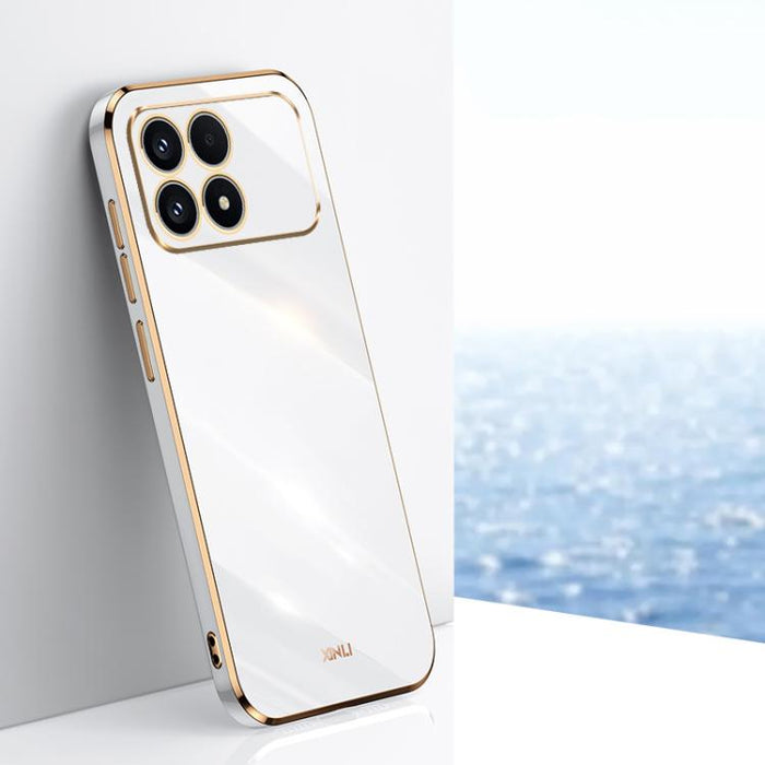 XINLI Straight Edge 6D Electroplate TPU Funda para teléfono, For Redmi 15 5G Global/15 4G SEA 169.5, For Redmi 15 5G / 4G EU 171mm, For Redmi A5 4G 171.7mm / Poco C71, For Redmi Turbo 4 Pro, For Redmi Note 14 Pro 4G Global, For Redmi Note 14 4G 163.25m...