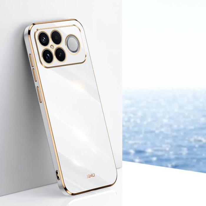 XINLI Straight Edge 6D Electroplate TPU Funda para teléfono, For Redmi 15 5G Global/15 4G SEA 169.5, For Redmi 15 5G / 4G EU 171mm, For Redmi A5 4G 171.7mm / Poco C71, For Redmi Turbo 4 Pro, For Redmi Note 14 Pro 4G Global, For Redmi Note 14 4G 163.25m...