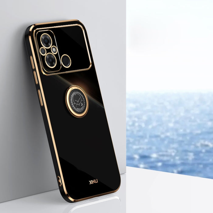 XINLI Straight Edge 6D Electroplate TPU Funda para teléfono con soporte para anillo, For Xiaomi Redmi K70, For Xiaomi Redmi 12 4G, For Xiaomi Redmi Note 12S 4G, For Xiaomi Redmi Note 12 Pro 4G, For Xiaomi Redmi Note 12 Turbo, For Xiaomi Civi 3 5G      ...