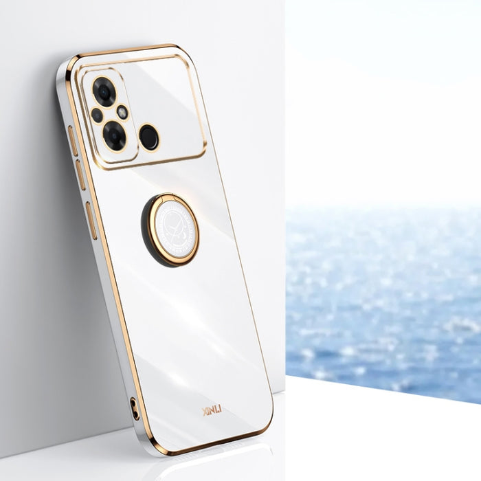 XINLI Straight Edge 6D Electroplate TPU Funda para teléfono con soporte para anillo, For Xiaomi Redmi K70, For Xiaomi Redmi 12 4G, For Xiaomi Redmi Note 12S 4G, For Xiaomi Redmi Note 12 Pro 4G, For Xiaomi Redmi Note 12 Turbo, For Xiaomi Civi 3 5G      ...