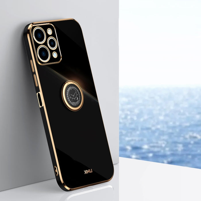 XINLI Straight Edge 6D Electroplate TPU Funda para teléfono con soporte para anillo, For Xiaomi Redmi K70, For Xiaomi Redmi 12 4G, For Xiaomi Redmi Note 12S 4G, For Xiaomi Redmi Note 12 Pro 4G, For Xiaomi Redmi Note 12 Turbo, For Xiaomi Civi 3 5G      ...