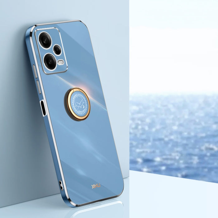 XINLI Straight Edge 6D Electroplate TPU Funda para teléfono con soporte para anillo, For Xiaomi Redmi K70, For Xiaomi Redmi 12 4G, For Xiaomi Redmi Note 12S 4G, For Xiaomi Redmi Note 12 Pro 4G, For Xiaomi Redmi Note 12 Turbo, For Xiaomi Civi 3 5G      ...