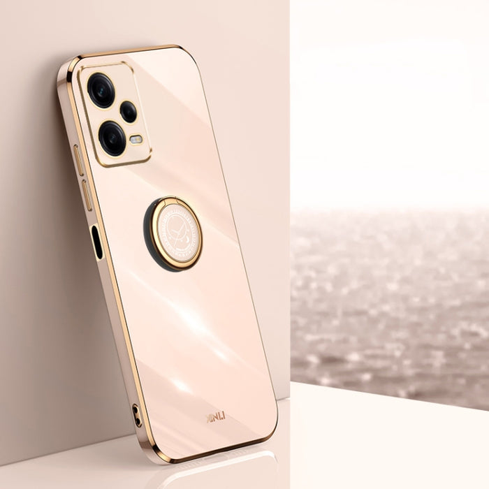 XINLI Straight Edge 6D Electroplate TPU Funda para teléfono con soporte para anillo, For Xiaomi Redmi K70, For Xiaomi Redmi 12 4G, For Xiaomi Redmi Note 12S 4G, For Xiaomi Redmi Note 12 Pro 4G, For Xiaomi Redmi Note 12 Turbo, For Xiaomi Civi 3 5G      ...