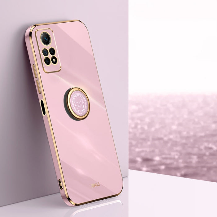 XINLI Straight Edge 6D Electroplate TPU Funda para teléfono con soporte para anillo, For Xiaomi Redmi K70, For Xiaomi Redmi 12 4G, For Xiaomi Redmi Note 12S 4G, For Xiaomi Redmi Note 12 Pro 4G, For Xiaomi Redmi Note 12 Turbo, For Xiaomi Civi 3 5G      ...