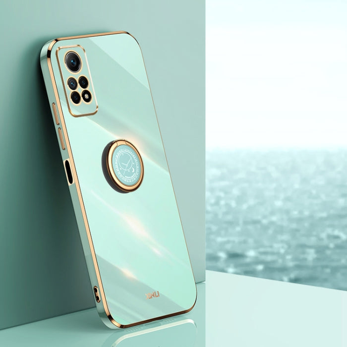 XINLI Straight Edge 6D Electroplate TPU Funda para teléfono con soporte para anillo, For Xiaomi Redmi K70, For Xiaomi Redmi 12 4G, For Xiaomi Redmi Note 12S 4G, For Xiaomi Redmi Note 12 Pro 4G, For Xiaomi Redmi Note 12 Turbo, For Xiaomi Civi 3 5G      ...