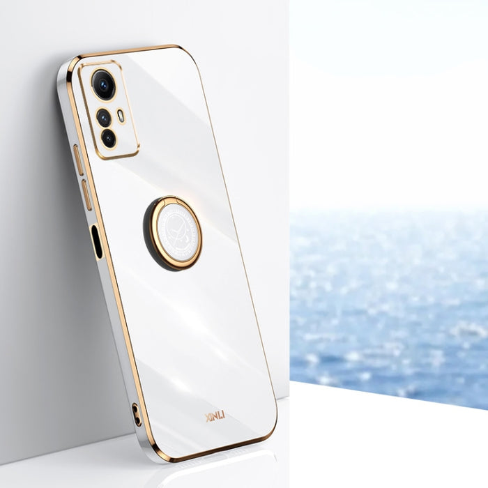 XINLI Straight Edge 6D Electroplate TPU Funda para teléfono con soporte para anillo, For Xiaomi Redmi K70, For Xiaomi Redmi 12 4G, For Xiaomi Redmi Note 12S 4G, For Xiaomi Redmi Note 12 Pro 4G, For Xiaomi Redmi Note 12 Turbo, For Xiaomi Civi 3 5G      ...