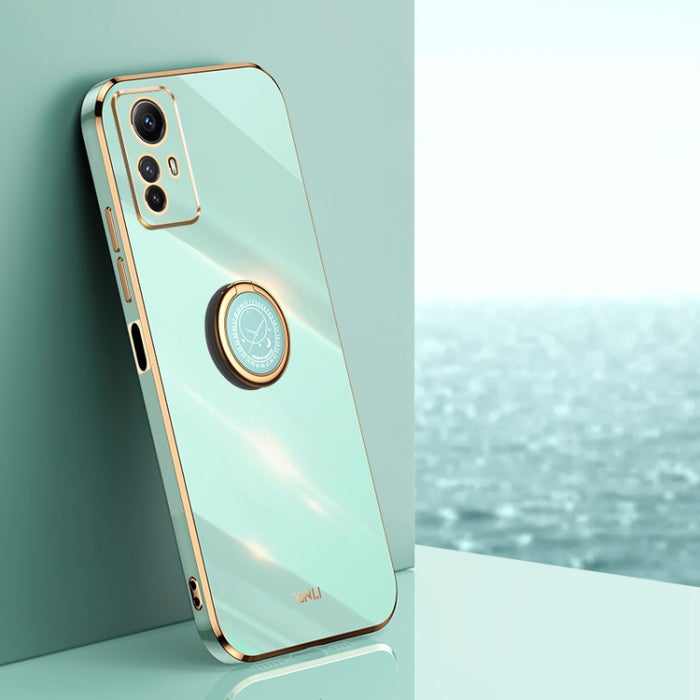 XINLI Straight Edge 6D Electroplate TPU Funda para teléfono con soporte para anillo, For Xiaomi Redmi K70, For Xiaomi Redmi 12 4G, For Xiaomi Redmi Note 12S 4G, For Xiaomi Redmi Note 12 Pro 4G, For Xiaomi Redmi Note 12 Turbo, For Xiaomi Civi 3 5G      ...