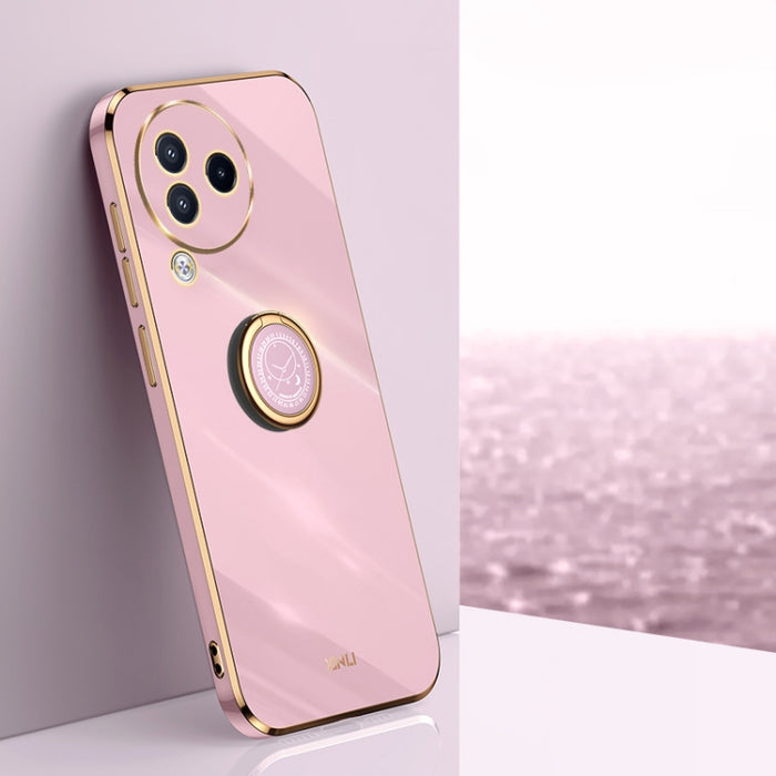 XINLI Straight Edge 6D Electroplate TPU Funda para teléfono con soporte para anillo, For Xiaomi Redmi K70, For Xiaomi Redmi 12 4G, For Xiaomi Redmi Note 12S 4G, For Xiaomi Redmi Note 12 Pro 4G, For Xiaomi Redmi Note 12 Turbo, For Xiaomi Civi 3 5G      ...