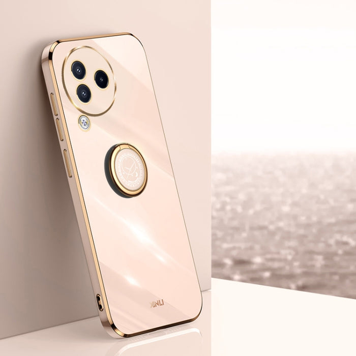 XINLI Straight Edge 6D Electroplate TPU Funda para teléfono con soporte para anillo, For Xiaomi Redmi K70, For Xiaomi Redmi 12 4G, For Xiaomi Redmi Note 12S 4G, For Xiaomi Redmi Note 12 Pro 4G, For Xiaomi Redmi Note 12 Turbo, For Xiaomi Civi 3 5G      ...