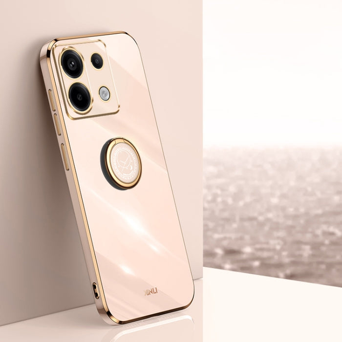 XINLI Straight Edge 6D Electroplate TPU Funda para teléfono con soporte para anillo, For Redmi 14C 4G, For Xiaomi Redmi Note 13 Pro 4G, For Xiaomi Redmi Note 13 4G, For Xiaomi Redmi 13C 5G, For Xiaomi Redmi K70E, For Xiaomi 14 Pro, For Xiaomi 14       ...