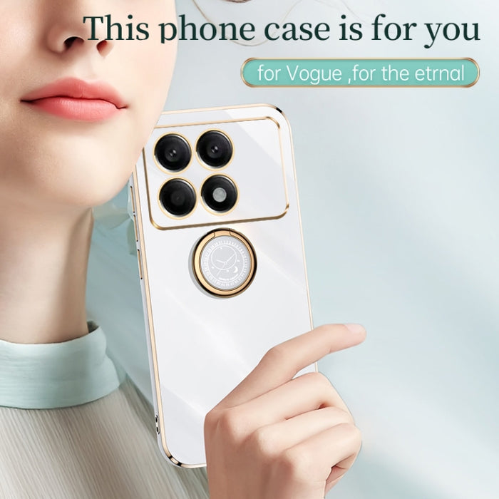XINLI Straight Edge 6D Electroplate TPU Funda para teléfono con soporte para anillo, For Xiaomi Redmi K70, For Xiaomi Redmi 12 4G, For Xiaomi Redmi Note 12S 4G, For Xiaomi Redmi Note 12 Pro 4G, For Xiaomi Redmi Note 12 Turbo, For Xiaomi Civi 3 5G      ...