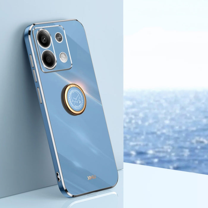 XINLI Straight Edge 6D Electroplate TPU Funda para teléfono con soporte para anillo, For Redmi 14C 4G, For Xiaomi Redmi Note 13 Pro 4G, For Xiaomi Redmi Note 13 4G, For Xiaomi Redmi 13C 5G, For Xiaomi Redmi K70E, For Xiaomi 14 Pro, For Xiaomi 14       ...