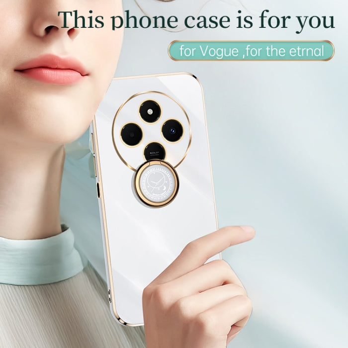 XINLI Straight Edge 6D Electroplate TPU Funda para teléfono con soporte para anillo, For Redmi 14C 4G, For Xiaomi Redmi Note 13 Pro 4G, For Xiaomi Redmi Note 13 4G, For Xiaomi Redmi 13C 5G, For Xiaomi Redmi K70E, For Xiaomi 14 Pro, For Xiaomi 14       ...