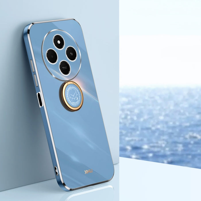 XINLI Straight Edge 6D Electroplate TPU Funda para teléfono con soporte para anillo, For Redmi 14C 4G, For Xiaomi Redmi Note 13 Pro 4G, For Xiaomi Redmi Note 13 4G, For Xiaomi Redmi 13C 5G, For Xiaomi Redmi K70E, For Xiaomi 14 Pro, For Xiaomi 14       ...