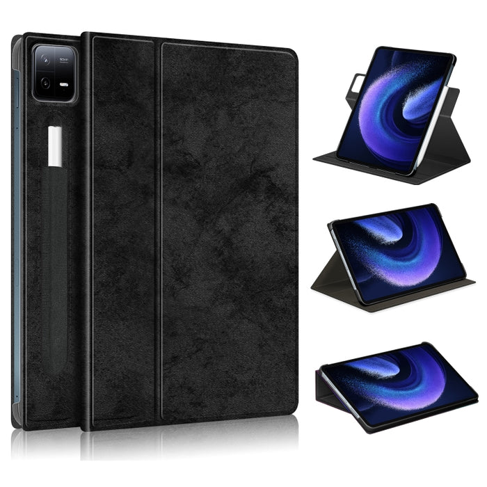 Estuche para tableta de cuero inteligente con soporte de rotación 360, For Xiaomi Pad 6 / 6 Pro