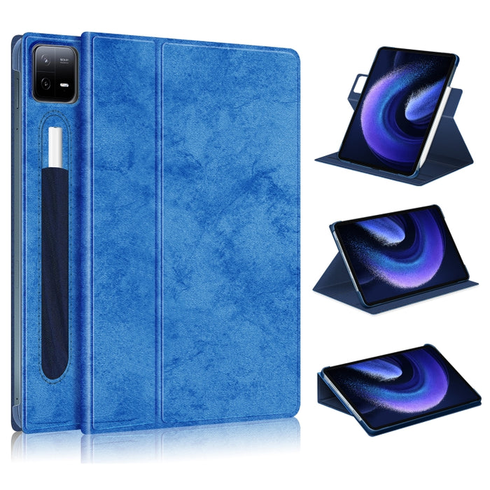 Estuche para tableta de cuero inteligente con soporte de rotación 360, For Xiaomi Pad 6 / 6 Pro