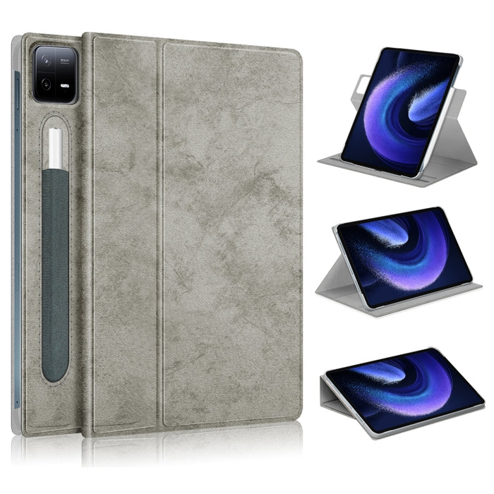 Estuche para tableta de cuero inteligente con soporte de rotación 360, For Xiaomi Pad 6 / 6 Pro