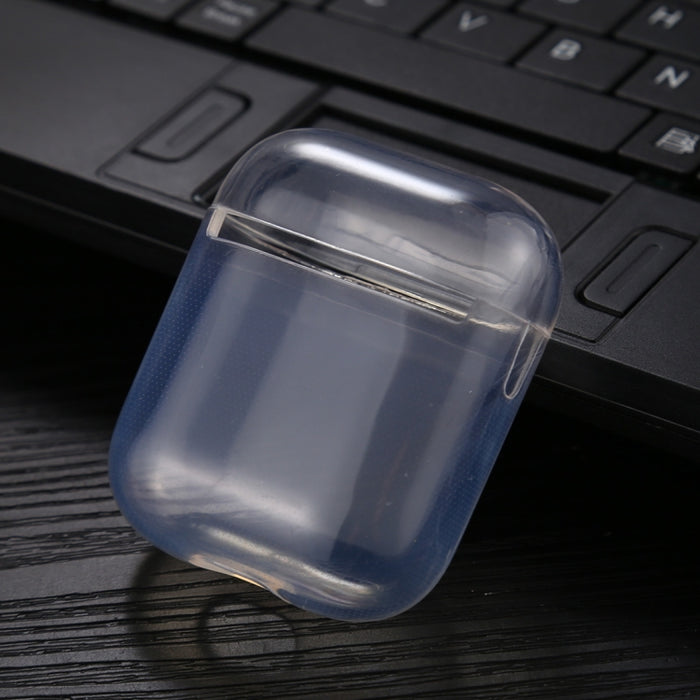Funda protectora transparente de TPU suave para auriculares sin gancho