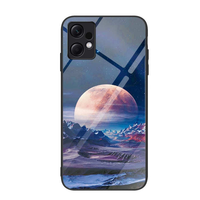 Caja de teléfono de vidrio pintado colorido, For Xiaomi Redmi Note 12 4G Global, For Xiaomi Redmi Note 12 Turbo