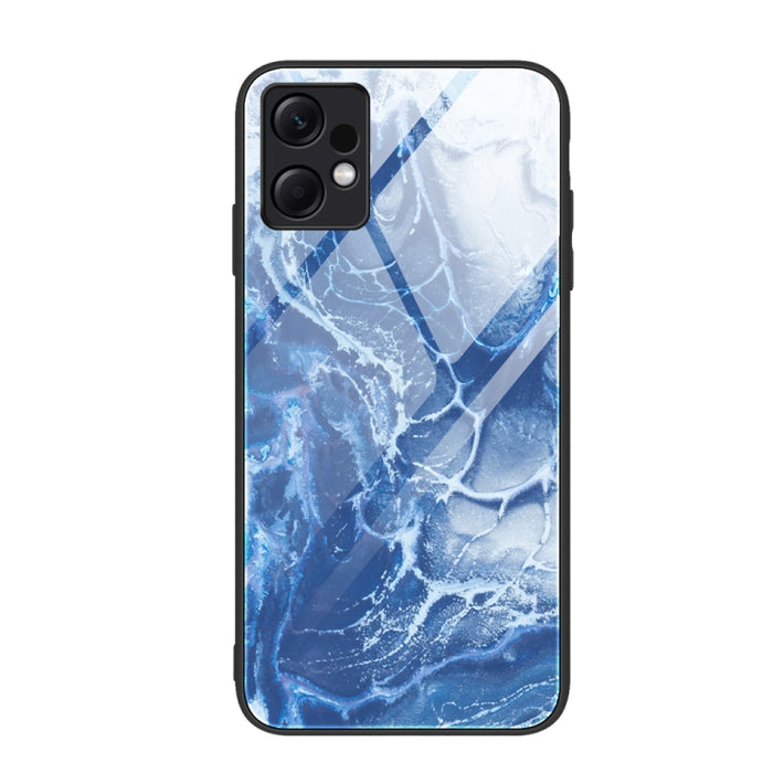 Estuche protector de teléfono de vidrio con patrón de mármol, For Xiaomi Redmi Note 12 4G Global, For Xiaomi Redmi Note 12 Turbo