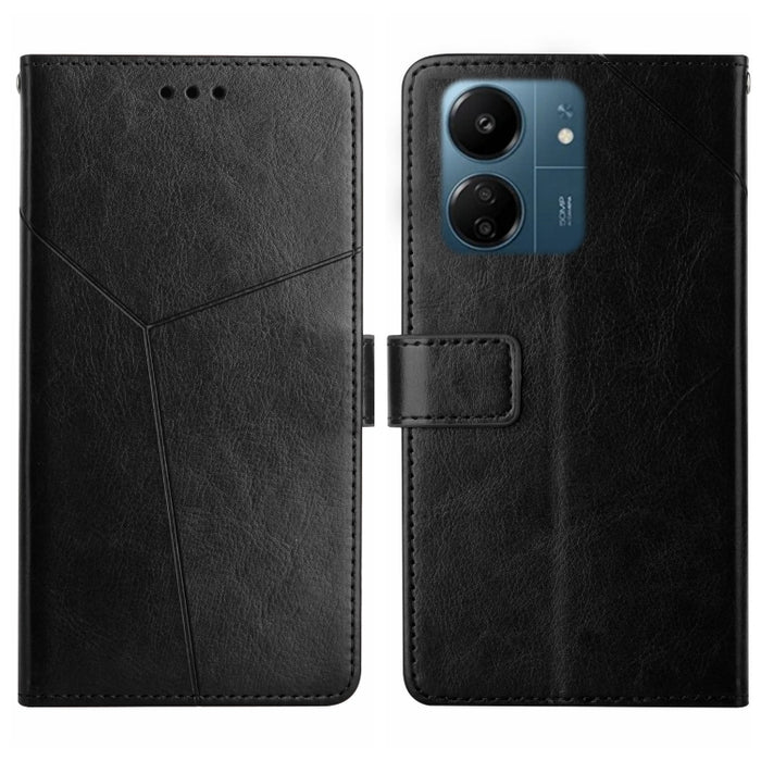 Estuche para teléfono con tapa de cuero con patrón en forma de Y, For Redmi Note 13 Pro 4G / POCO M6 Pro 4G, For Xiaomi Redmi 13 4G Global / 5G Global, For Xiaomi Redmi A3, For Xiaomi Redmi Note 13 4G, For Xiaomi Redmi 13C 5G, For Xiaomi 14 Ultra      ...