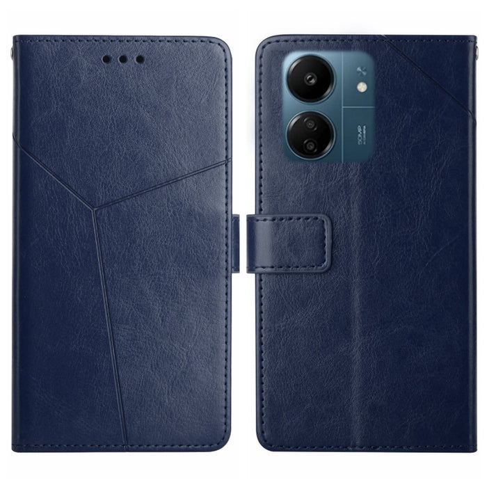 Estuche para teléfono con tapa de cuero con patrón en forma de Y, For Redmi Note 13 Pro 4G / POCO M6 Pro 4G, For Xiaomi Redmi 13 4G Global / 5G Global, For Xiaomi Redmi A3, For Xiaomi Redmi Note 13 4G, For Xiaomi Redmi 13C 5G, For Xiaomi 14 Ultra      ...