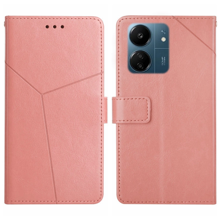 Estuche para teléfono con tapa de cuero con patrón en forma de Y, For Redmi Note 13 Pro 4G / POCO M6 Pro 4G, For Xiaomi Redmi 13 4G Global / 5G Global, For Xiaomi Redmi A3, For Xiaomi Redmi Note 13 4G, For Xiaomi Redmi 13C 5G, For Xiaomi 14 Ultra      ...