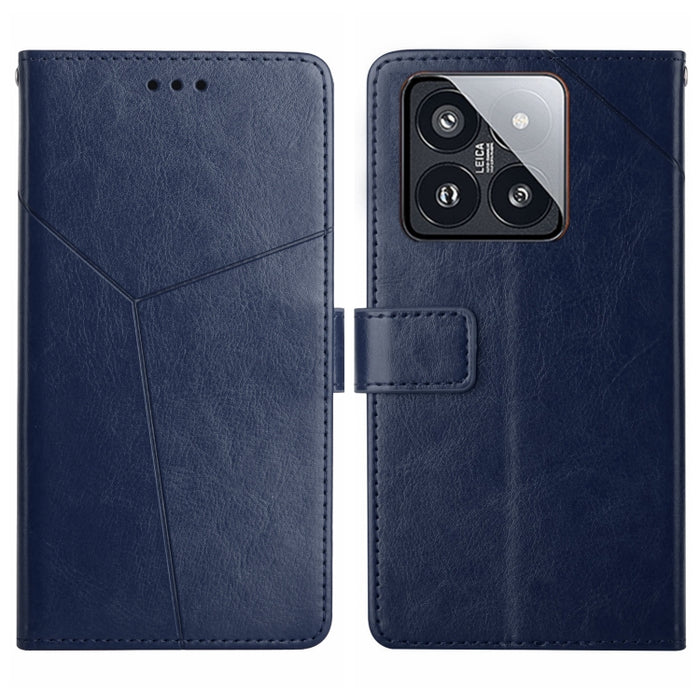 Estuche para teléfono con tapa de cuero con patrón en forma de Y, For Redmi Note 13 Pro 4G / POCO M6 Pro 4G, For Xiaomi Redmi 13 4G Global / 5G Global, For Xiaomi Redmi A3, For Xiaomi Redmi Note 13 4G, For Xiaomi Redmi 13C 5G, For Xiaomi 14 Ultra      ...