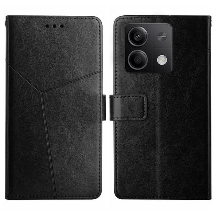 Estuche para teléfono con tapa de cuero con patrón en forma de Y, For Redmi Note 13 Pro 4G / POCO M6 Pro 4G, For Xiaomi Redmi 13 4G Global / 5G Global, For Xiaomi Redmi A3, For Xiaomi Redmi Note 13 4G, For Xiaomi Redmi 13C 5G, For Xiaomi 14 Ultra      ...