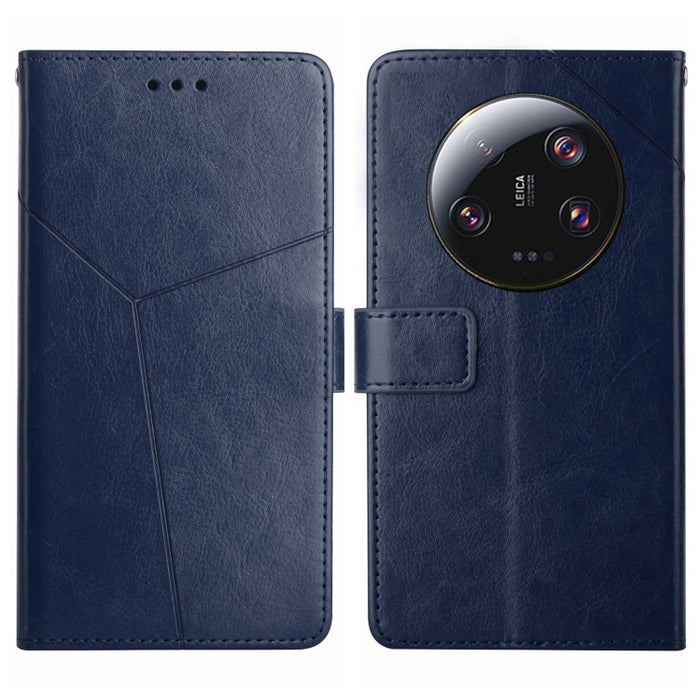Estuche para teléfono con tapa de cuero con patrón en forma de Y, For Redmi Note 13 Pro 4G / POCO M6 Pro 4G, For Xiaomi Redmi 13 4G Global / 5G Global, For Xiaomi Redmi A3, For Xiaomi Redmi Note 13 4G, For Xiaomi Redmi 13C 5G, For Xiaomi 14 Ultra      ...
