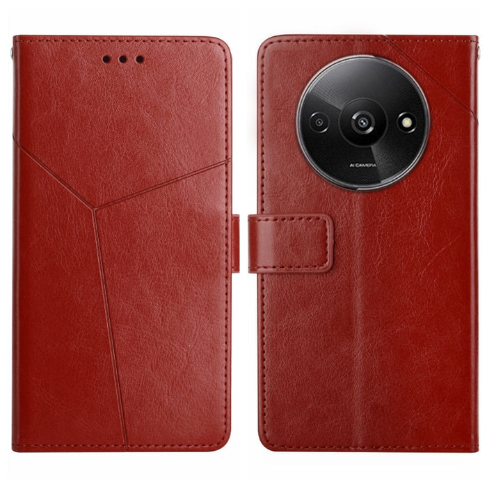 Estuche para teléfono con tapa de cuero con patrón en forma de Y, For Redmi Note 13 Pro 4G / POCO M6 Pro 4G, For Xiaomi Redmi 13 4G Global / 5G Global, For Xiaomi Redmi A3, For Xiaomi Redmi Note 13 4G, For Xiaomi Redmi 13C 5G, For Xiaomi 14 Ultra      ...