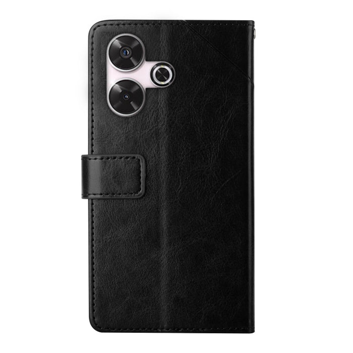 Estuche para teléfono con tapa de cuero con patrón en forma de Y, For Redmi Note 13 Pro 4G / POCO M6 Pro 4G, For Xiaomi Redmi 13 4G Global / 5G Global, For Xiaomi Redmi A3, For Xiaomi Redmi Note 13 4G, For Xiaomi Redmi 13C 5G, For Xiaomi 14 Ultra      ...