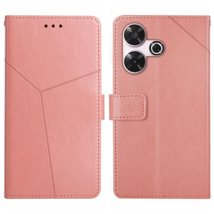 Estuche para teléfono con tapa de cuero con patrón en forma de Y, For Redmi Note 13 Pro 4G / POCO M6 Pro 4G, For Xiaomi Redmi 13 4G Global / 5G Global, For Xiaomi Redmi A3, For Xiaomi Redmi Note 13 4G, For Xiaomi Redmi 13C 5G, For Xiaomi 14 Ultra      ...