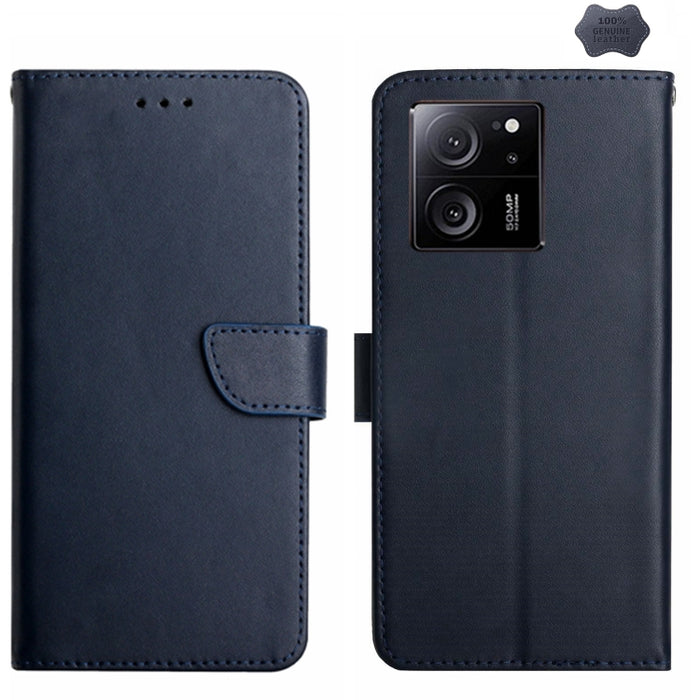 Estuche para teléfono con tapa a prueba de huellas dactilares de cuero genuino, For Redmi Note 13 Pro 4G / POCO M6 Pro 4G, For Redmi 13 4G Global / 5G Global, For Xiaomi Redmi A3, For Xiaomi Redmi Note 13 Global, For Xiaomi Redmi 13C 5G                ...