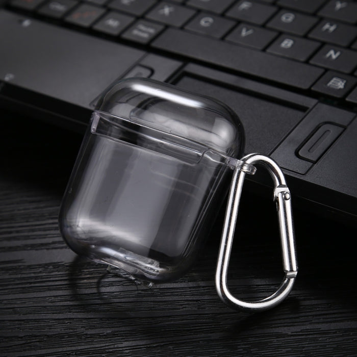 Estuche protector de auriculares rígidos de PC transparente con gancho