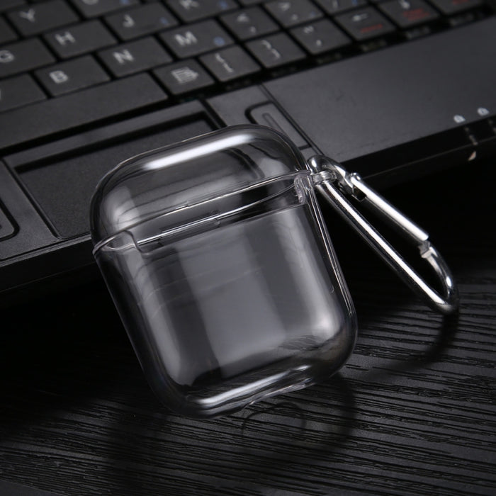 Estuche protector de auriculares rígidos de PC transparente con gancho