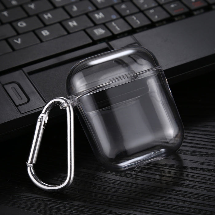 Estuche protector de auriculares rígidos de PC transparente con gancho