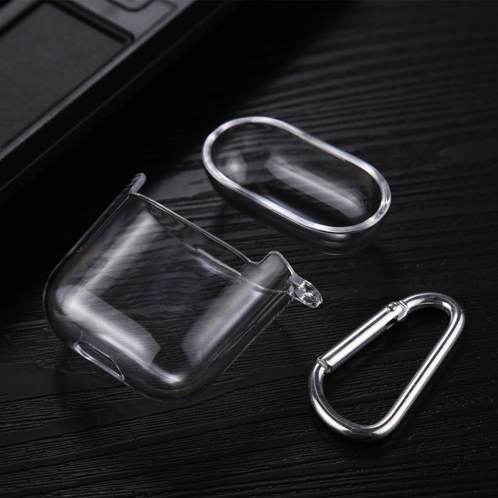 Estuche protector de auriculares rígidos de PC transparente con gancho