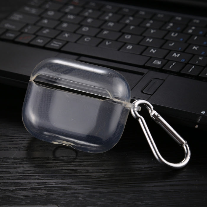 Funda protectora transparente de TPU suave para auriculares con gancho