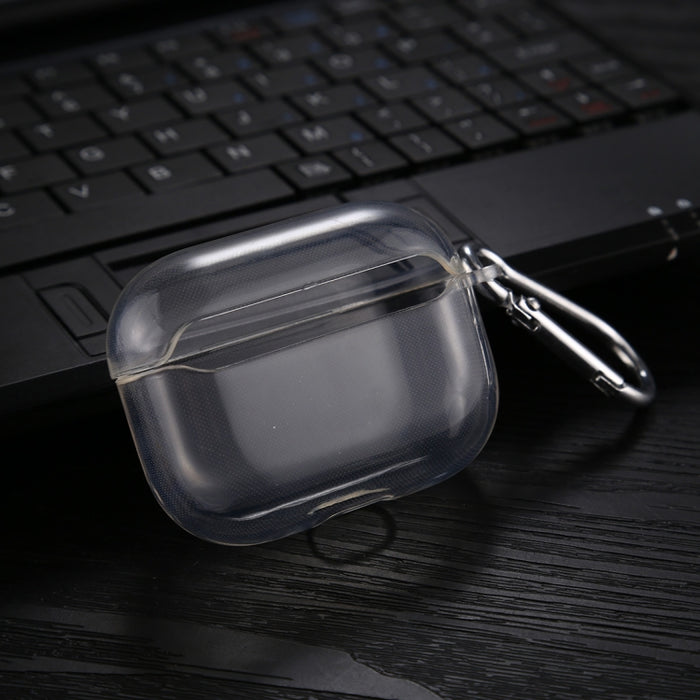 Funda protectora transparente de TPU suave para auriculares con gancho