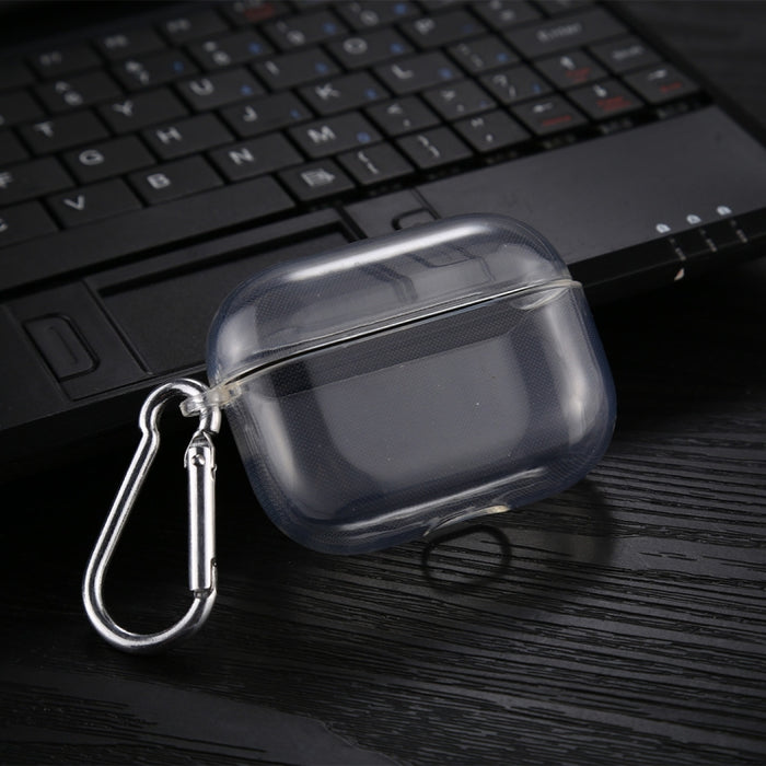 Funda protectora transparente de TPU suave para auriculares con gancho