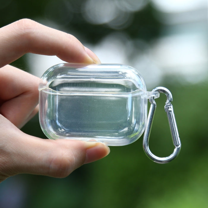 Funda protectora transparente de TPU suave para auriculares con gancho