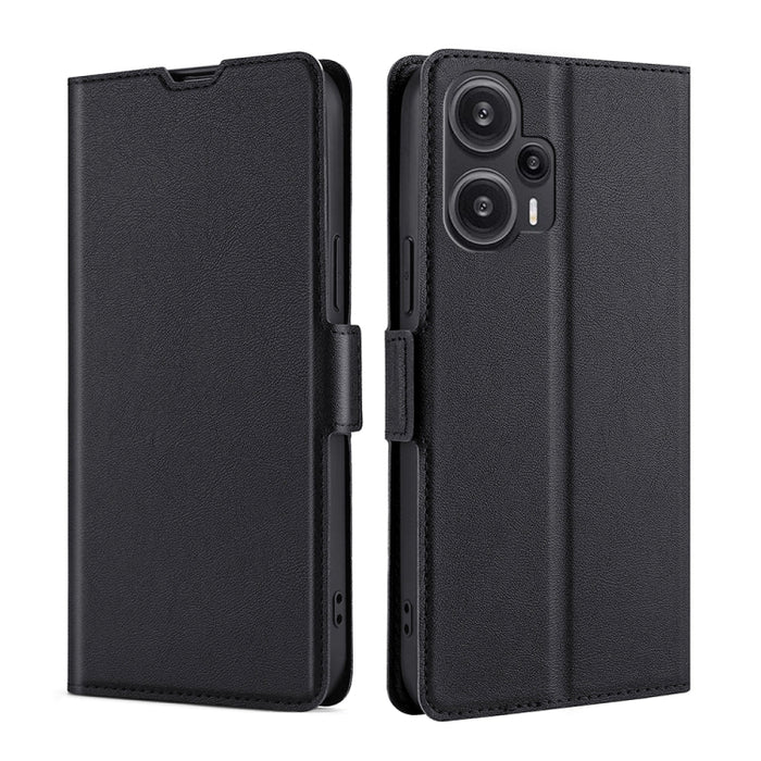 Estuche para teléfono de cuero con tapa horizontal y hebilla lateral de voltaje ultrafino, For Xiaomi Redmi Turbo 3 5G, For Xiaomi Civi 4 Pro, For Xiaomi Redmi A3 4G, For Xiaomi Redmi Note 13 4G, For Xiaomi Redmi Note 13R Pro 5G, For Xiaomi 14 Ultra 5G...