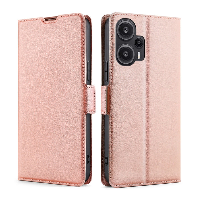 Estuche para teléfono de cuero con tapa horizontal y hebilla lateral de voltaje ultrafino, For Xiaomi Redmi Turbo 3 5G, For Xiaomi Civi 4 Pro, For Xiaomi Redmi A3 4G, For Xiaomi Redmi Note 13 4G, For Xiaomi Redmi Note 13R Pro 5G, For Xiaomi 14 Ultra 5G...
